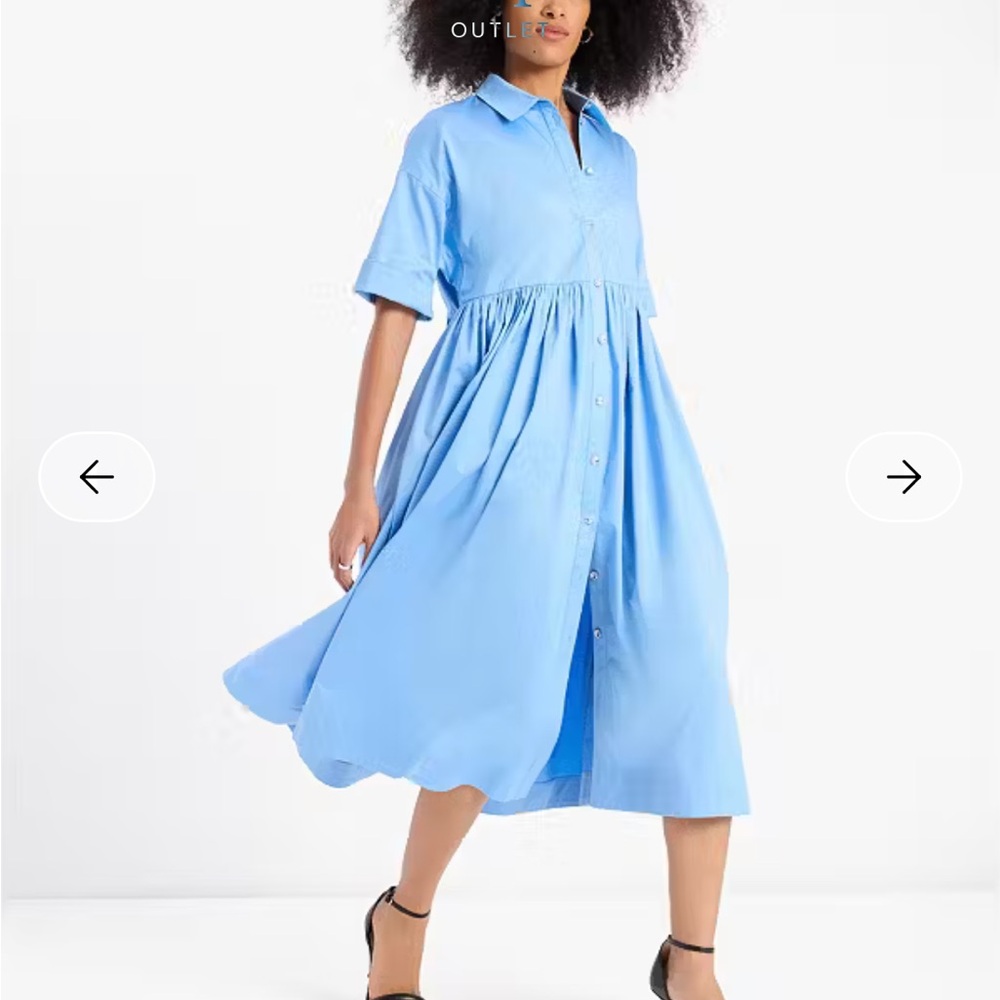 Kate Spade Light Blue Long Sleeve Dress - Picture 4 of 4